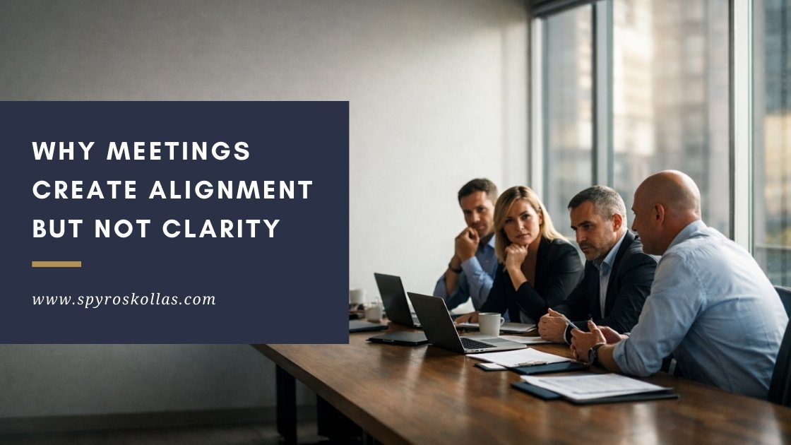 You are currently viewing Why Meetings Create Alignment but Not Clarity